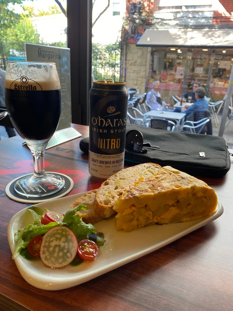 Tortilla con cerveza artesana
